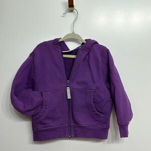 Hanna Andersson Purple French Terry Hoodie. Size 2 (80)